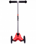 БЕЗ УПАКОВКИ Самокат Ridex 3-колесный Zippy 2.0 3D 120/80 мм, красный