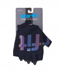 Перчатки для фитнеса Starfit WG-102, черный/светоотражающий