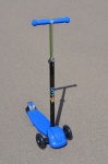 Самокат трехколесный Ateox с телескопическим рулем (Синий)