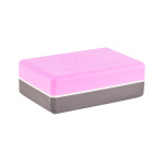 Блок для йоги BF-YB04 (розовый/серый)
