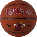 Мяч баскетбольный Wilson NBA MIAMI HEAT WTB3100XBMIA, размер 7 (7)