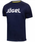 Футболка тренировочная Jögel JTT-1041-097, полиэстер, темно-синий/белый