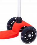 Самокат Ridex 3-колесный Zippy 3D, 120/80 мм, красный