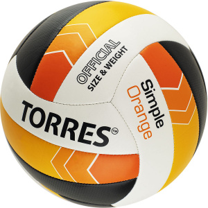 Мяч волейбольный TORRES Simple Orange V32125, размер 5 (5) ― купить в Москве. Цена, фото, описание, продажа, отзывы. Выбрать, заказать с доставкой. | Интернет-магазин SPORTAVA.RU