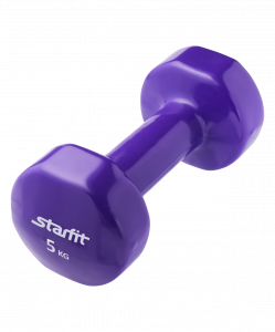 Гантель виниловая Starfit DB-101 5 кг, фиолетовый ― купить в Москве. Цена, фото, описание, продажа, отзывы. Выбрать, заказать с доставкой. | Интернет-магазин SPORTAVA.RU