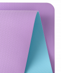 Коврик для йоги и фитнеса Starfit FM-201, TPE, 183x61x0,6 см, фиолетовый пастель/синий пастель