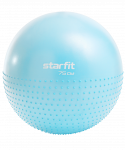 Фитбол полумассажный Starfit GB-201 антивзрыв, синий пастель, 75 см