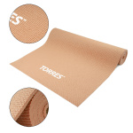 Коврик для йоги TORRES Relax 6, YL12236P, PVC 6 мм, нескользящее покрытие, пудровый