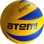 Мяч волейбольный Atemi PREMIER, синт. кожа PU Soft ламинир, желт/синий , 8 п, окруж 65-67, клееный