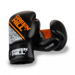Боксерские перчатки Green Hill Oskar BGO-2274, 14 oz, черный/оранжевый