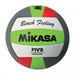 Мяч для пляжного волейбола MIKASA, р. 5, м/ш, сер/бел/зел/красн, VXS-BFL