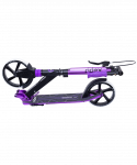 БЕЗ УПАКОВКИ Самокат Ridex 2-колесный Sigma 200 мм, ручной тормоз, черный/фиолетовый