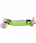 БЕЗ УПАКОВКИ Самокат Ridex 3-колесный Loop, 120/70 мм, зеленый/розовый