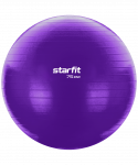 Фитбол STARFIT Core GB-106 антивзрыв, 1200 гр, с ручным насосом, фиолетовый, 75 см