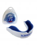 Капа Flamma Karate MGX-003 kr, с футляром, белый/синий, детский