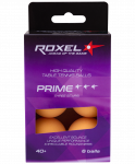 Мяч для настольного тенниса Roxel 3* Prime, оранжевый, 6 шт.