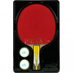 Ракетка для настольного тенниса Double Fish 6A+C, ITTF Approved, 2 мяча