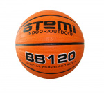 Мяч баскетбольный Atemi, р. 7, мягкая резина, deep channel, BB120, 8 п, окруж 75-78, клееный