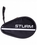 Чехол для ракетки для настольного тенниса Sturm CS-02, для одной ракетки, черный/прозрачный