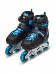 Ролики раздвижные Atemi, 82A, ABEC-7 Carbon, SB, черно-синие