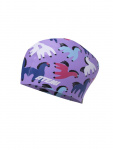 Шапочка для плавания Atemi long hair cap Flower pony, силикон, Цвет: принт, TLH1FP