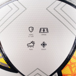 Мяч футб. TORRES Club, F323965, р.5, 10 пан., ПУ, гибрид. сшив, бел-оранж-желт (5)