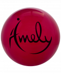 Мяч для художественной гимнастики Amely 19 см, бордовый