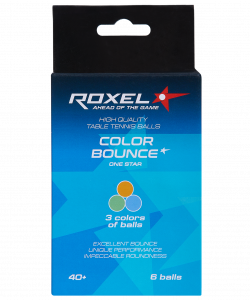 Мяч для настольного тенниса Roxel 1* Color Bounce, 6 шт. ― купить в Москве. Цена, фото, описание, продажа, отзывы. Выбрать, заказать с доставкой. | Интернет-магазин SPORTAVA.RU