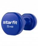 УЦЕНКА Гантель виниловая Starfit DB-101 5 кг, темно-синий