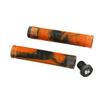 Грипсы HIPE H4 Duo, 155 мм black/orange, Черный/оранжевый