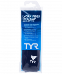 Шапочка для плавания TYR Solid Lycra Cap, лайкра, LCY/001, черный