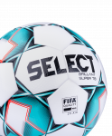 Мяч футбольный Select Brillant Super FIFA 810108, №5, белый/зеленый/черный (5)