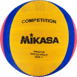 Мяч для водного поло MIKASA W6607W р.1, резина, вес 233-253гр, дл.окр.50-51,5см, жел-син-роз (1)