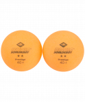 Мяч для настольного тенниса Donic 2* Prestige, оранжевый, 6 шт.