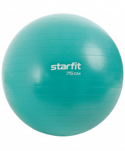 Фитбол Starfit GB-108 антивзрыв, 1200 гр, бирюзовый, 75 см ― купить в Москве. Цена, фото, описание, продажа, отзывы. Выбрать, заказать с доставкой. | Интернет-магазин SPORTAVA.RU