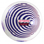 Мяч футбольный ATEMI TARGET, PVC, бел/синий , р.5 , р/ш, окруж 68-70