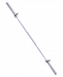 Гриф для штанги прямой, d=50 мм, 180 см, хром замок-пружина