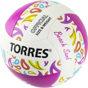 Мяч для пляжного волейбола TORRES Beach Sand Pink V32085B, размер 5 (5) ― купить в Москве. Цена, фото, описание, продажа, отзывы. Выбрать, заказать с доставкой. | Интернет-магазин SPORTAVA.RU