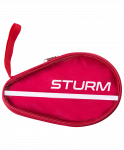 Чехол для ракетки для настольного тенниса Sturm CS-02, для одной ракетки, красный