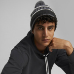 Шапка спортивная PUMA Pom Beanie, 02403901, черно-серый (Взрослый)