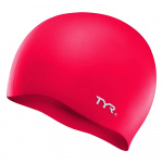 Шапочка для плавания TYR Wrinkle Free Silicone Cap, LCS-610, красный (Senior)