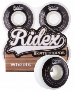 Комплект колес для скейтборда RIDEX SB, 52*32, белый/черный, 4 шт. ― купить в Москве. Цена, фото, описание, продажа, отзывы. Выбрать, заказать с доставкой. | Интернет-магазин SPORTAVA.RU