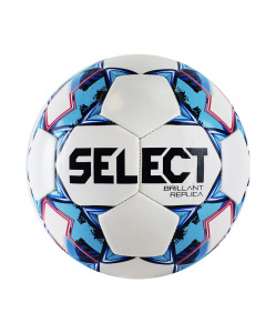 Мяч футбольный Select Brillant Replica, №4, белый/голубой/красный (4) ― купить в Москве. Цена, фото, описание, продажа, отзывы. Выбрать, заказать с доставкой. | Интернет-магазин SPORTAVA.RU