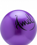 Мяч для художественной гимнастики Amely AGB-301 15 см, фиолетовый