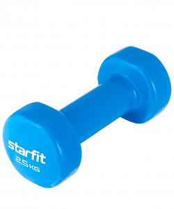 Гантель виниловая Starfit DB-101 2,5 кг, синий ― купить в Москве. Цена, фото, описание, продажа, отзывы. Выбрать, заказать с доставкой. | Интернет-магазин SPORTAVA.RU