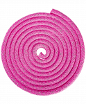 Скакалка для художественной гимнастики Amely RGJ-304, 3м, розовый/серебряный, с люрексом