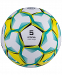 Мяч футбольный Jögel Conto №5, белый/зеленый/желтый (5)