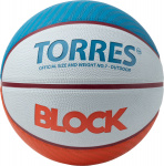 Мяч баскетбольный TORRES Block B023167, размер 7 (7)