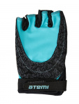 Перчатки для фитнеса Atemi, черно-голубые