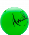 Мяч для художественной гимнастики Amely AGB-301 19 см, зеленый
